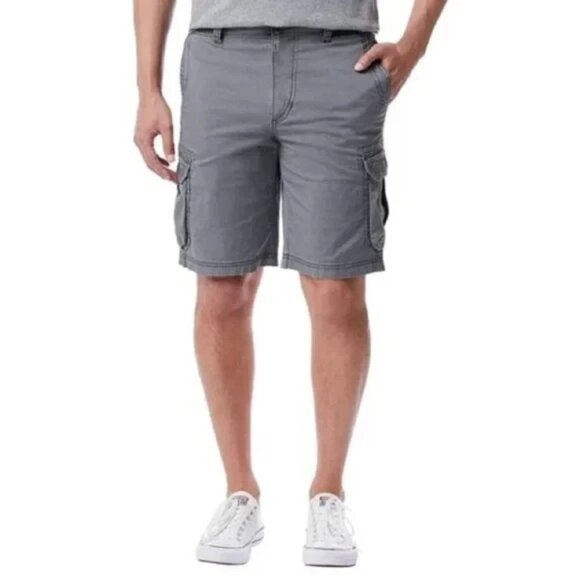 NEW Unionbay Men's Size 36 Cargo Shorts Gray Cotton Blend - Picture 1 of 7
